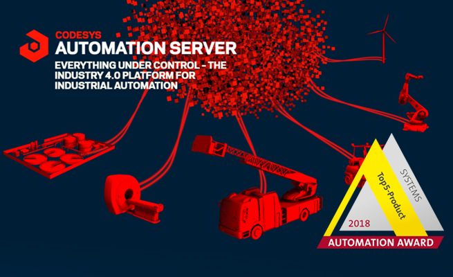 CODESYS 工業(yè)云產(chǎn)品獲得2018德國自動(dòng)化獎(jiǎng)提名，紐倫堡SPS展會(huì)上將最終揭曉獎(jiǎng)項(xiàng)